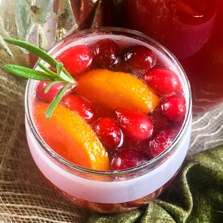Sparkling Cranberry Orange Ginger Punch