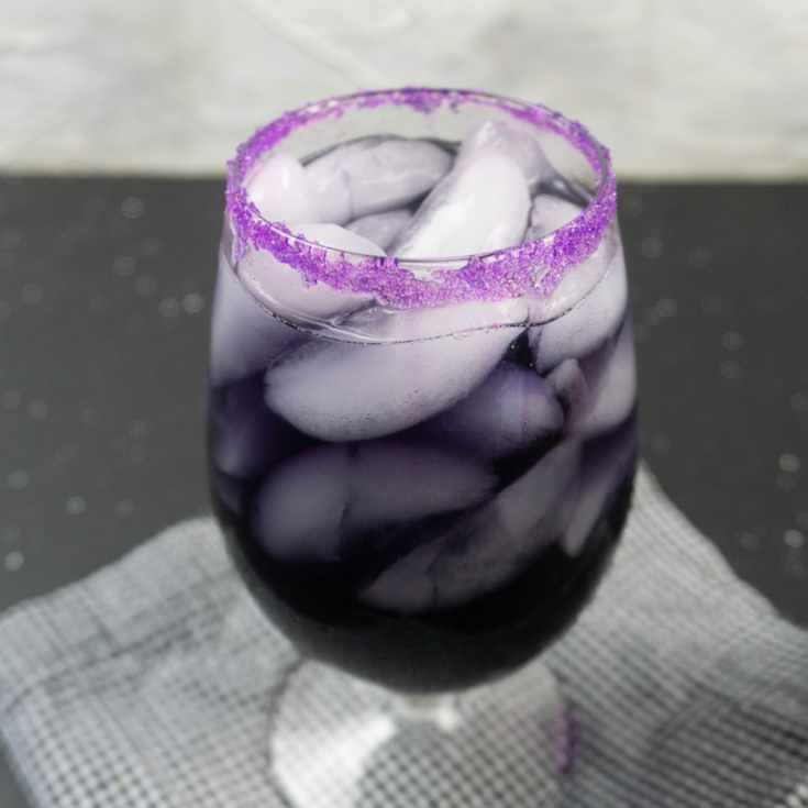 Haunted Mansion Inspired Purple Cocktail