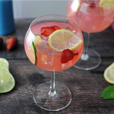 Image for Pink Gin and Lemonade Cocktail - Summertime!
