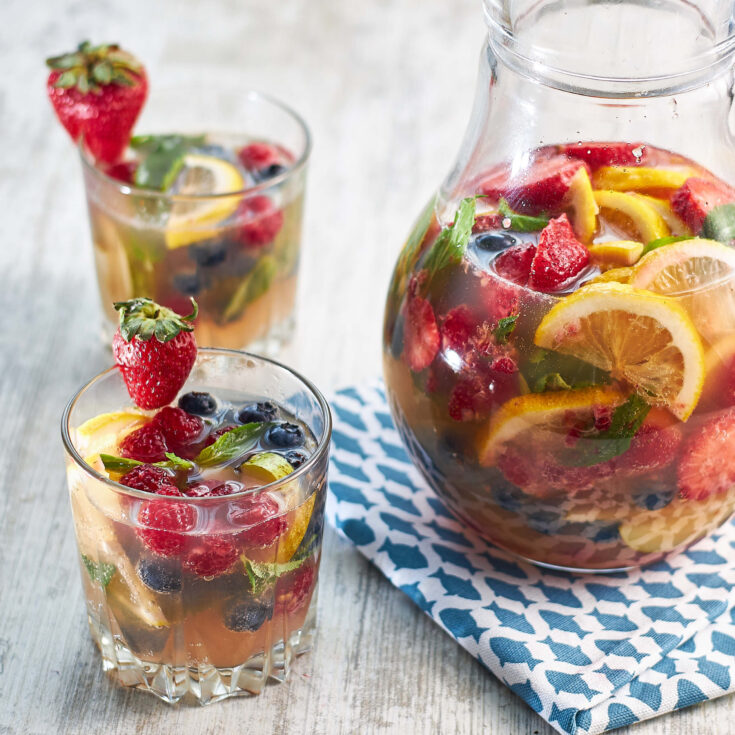 Mint Berry Summer Sangria