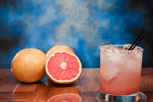 pink gin can be flavoured with berries but also things like pink grapefruit