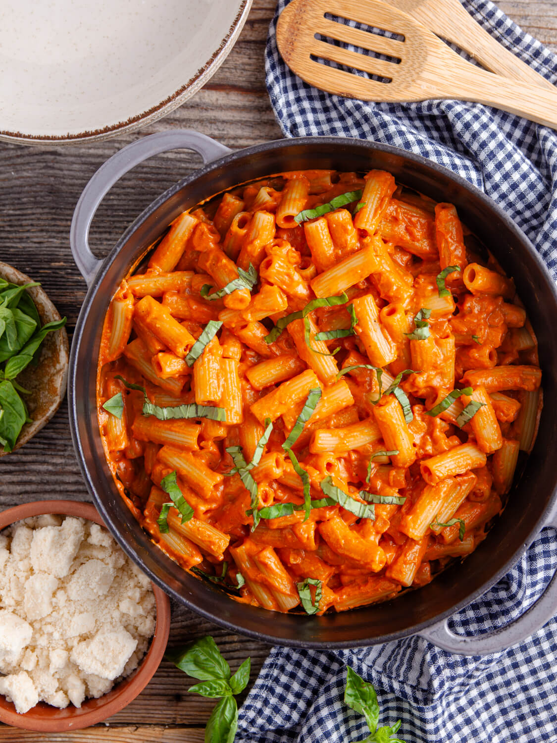 Rigatoni with Homemade Vodka Sauce - The Cocktail Bird